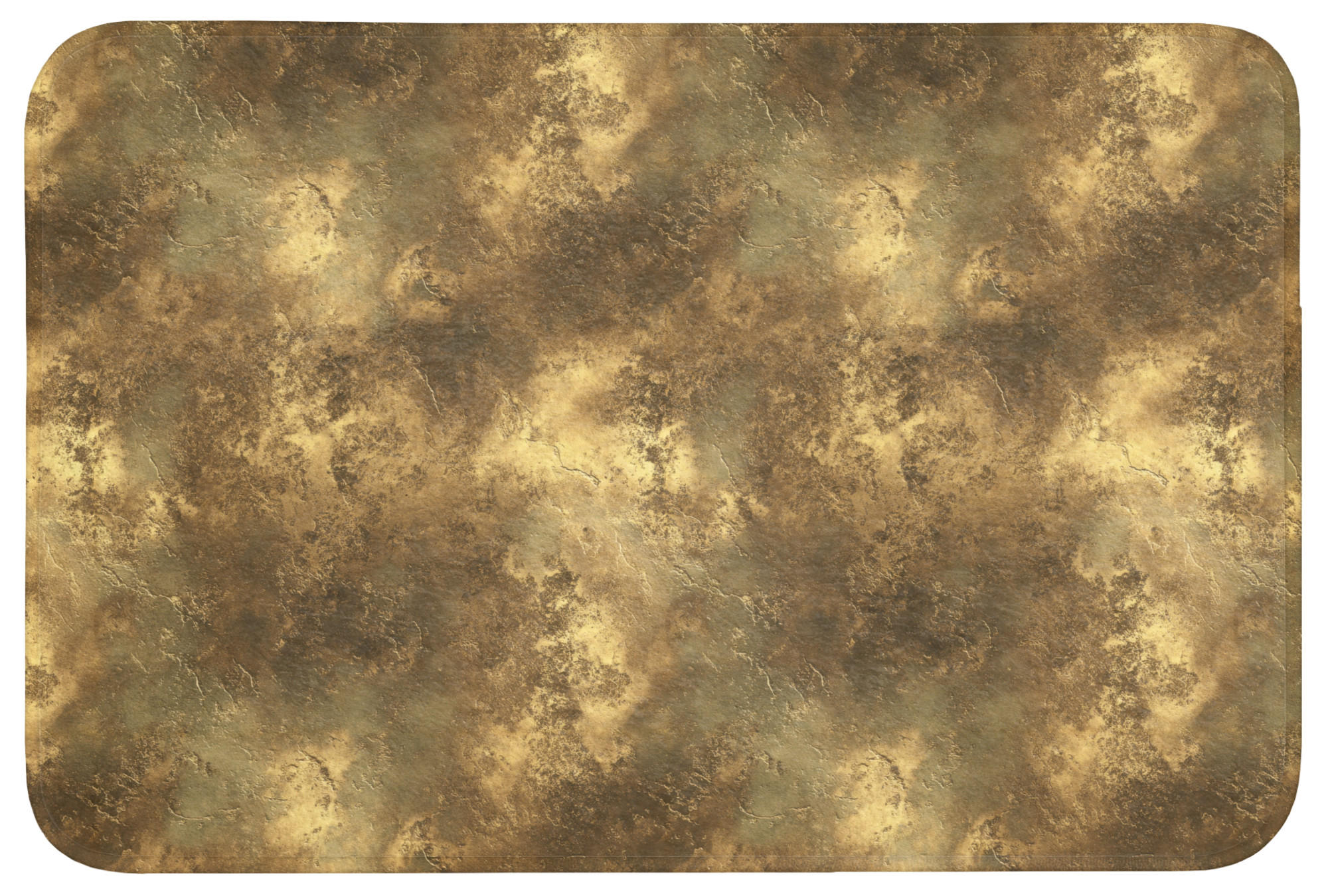 TEPIH ZA KUPAONICU Patina 90x60 cm - zlatne boje, tekstil/plastika (90/60cm) - OnlyWow