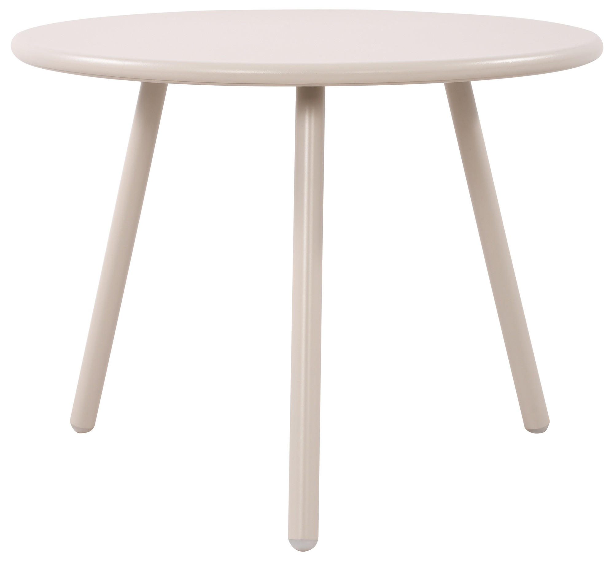 COUCHTISCH Nenim Kunststoff Hellgrau Beistelltisch Rund - Hellgrau, Kunststoff (60/60/45cm) - DELUKE