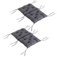 SITZKISSEN, Oxford, Schaumstoff, Grau - Grau, Kunststoff/Textil (50/8/98cm) - Outsunny