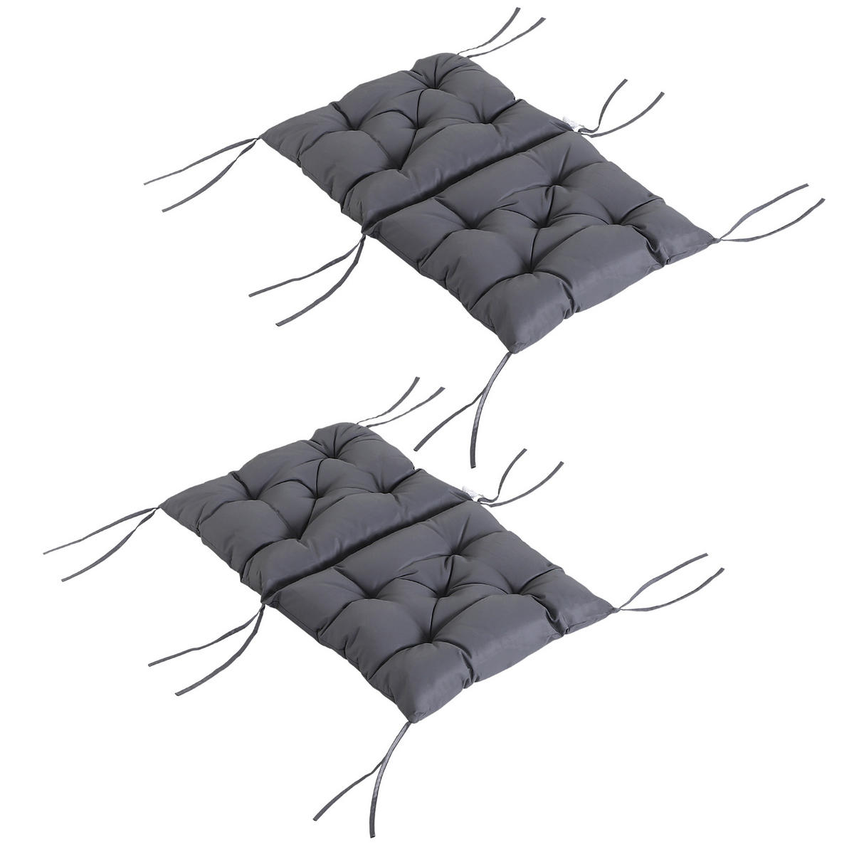 SITZKISSEN, Oxford, Schaumstoff, Grau - Grau, Kunststoff/Textil (50/8/98cm) - Outsunny