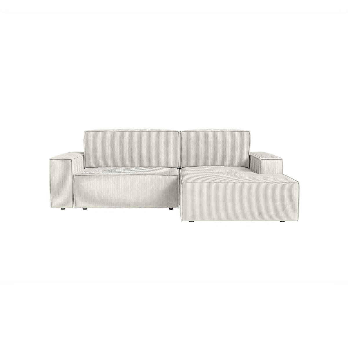 ECKSOFA Kokko mit Schlaffunktion, Cremeweiß - Creme, Textil (267/167cm) - Fedve
