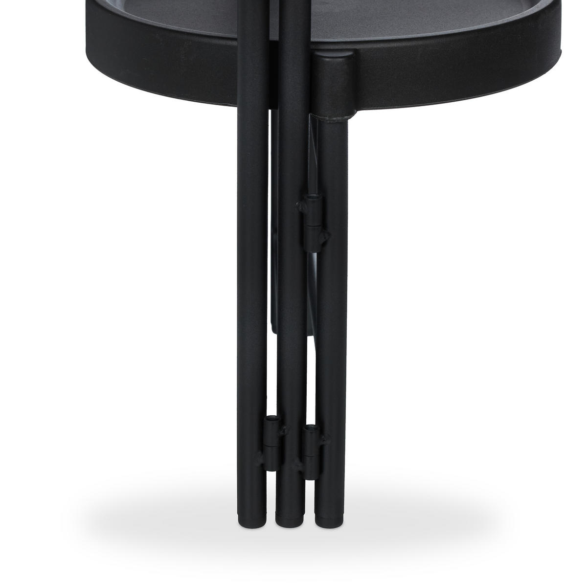 BLUMENREGAL - Schwarz, Kunststoff/Metall (44/65/44cm) - Relaxdays