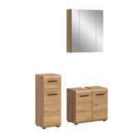 BAD-SET ICE 3-tlg. (B/H/T: ca. 105/185/30 cm) in Artisan Oak Nachbildung/Artisan Oak Nachbildung - Eiche Artisan, Holz (105/185/30cm)