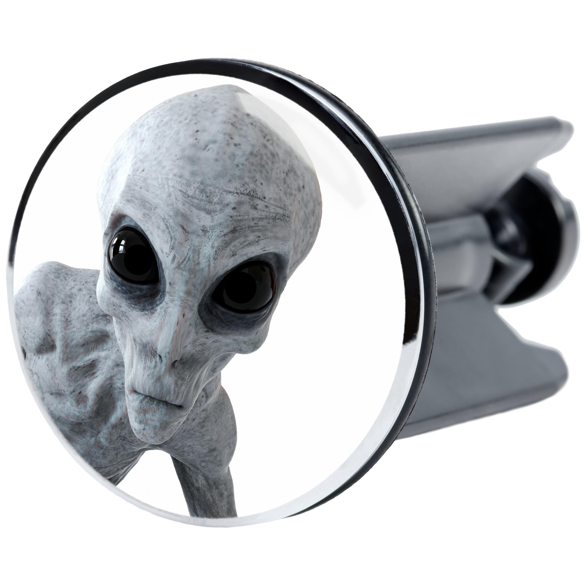 WASCHBECKENSTÖPSEL Alien - Weiß, Kunststoff/Metall (4/7/7cm) - Sanilo