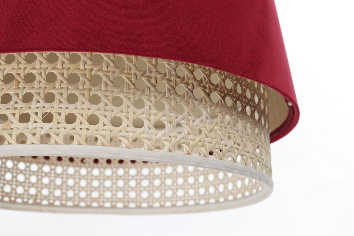 HÄNGELEUCHTE Rot 35/42 cm - Beige/Rot, Kunststoff (35/1.3/42cm) - ONZENO