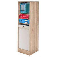 ROLLCONTAINER 44/42/141 cm - Weiß, Holzwerkstoff (42/141/44cm) - Simmob