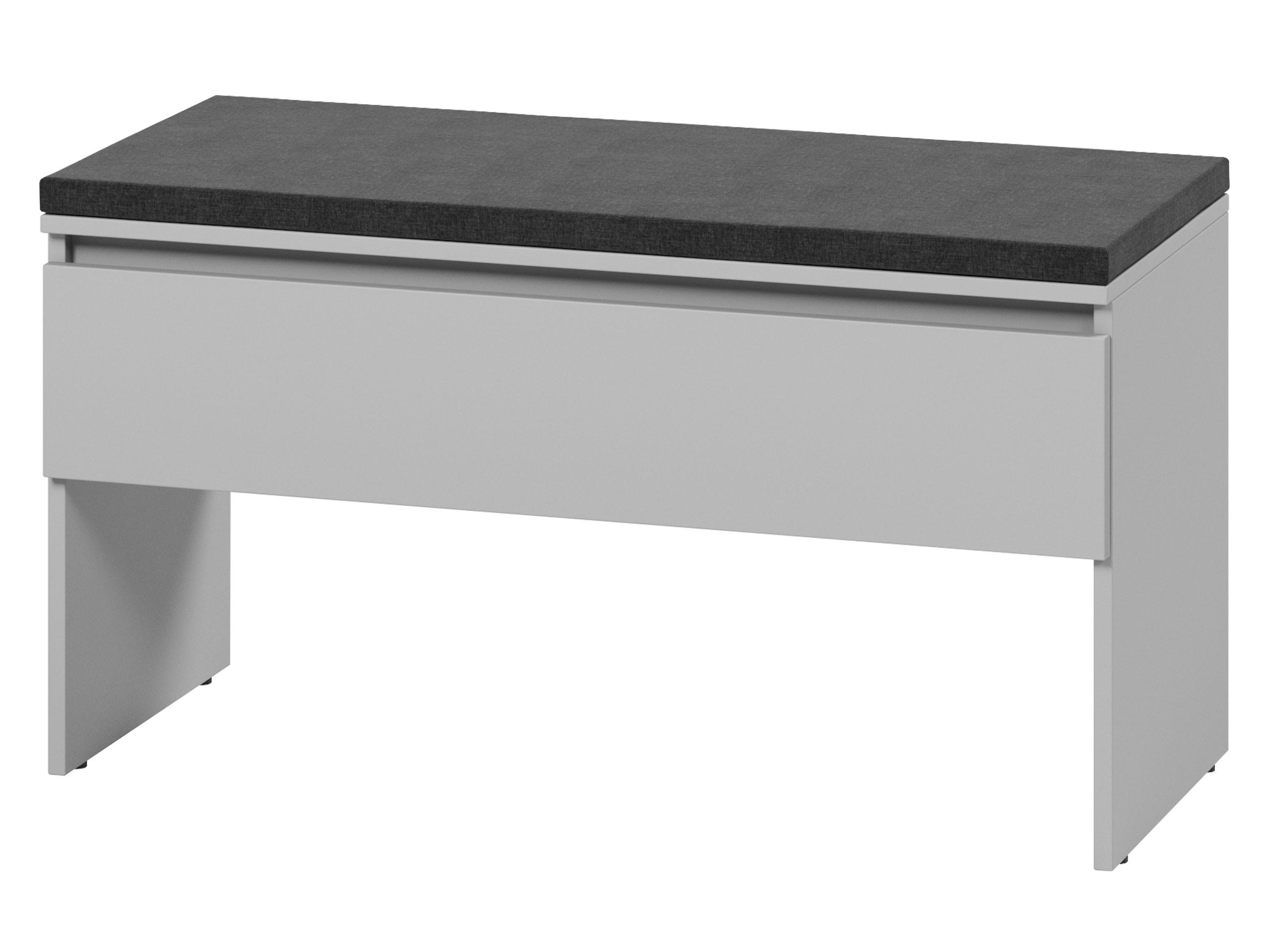 SCHUHBANK Simply 1K SM03 - Grau, Holzwerkstoff (92/50/40cm) - MIRJAN24