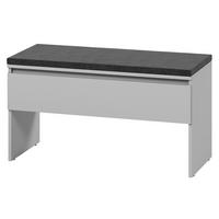 SCHUHBANK Simply 1K SM03 - Grau, Holzwerkstoff (92/50/40cm) - MIRJAN24