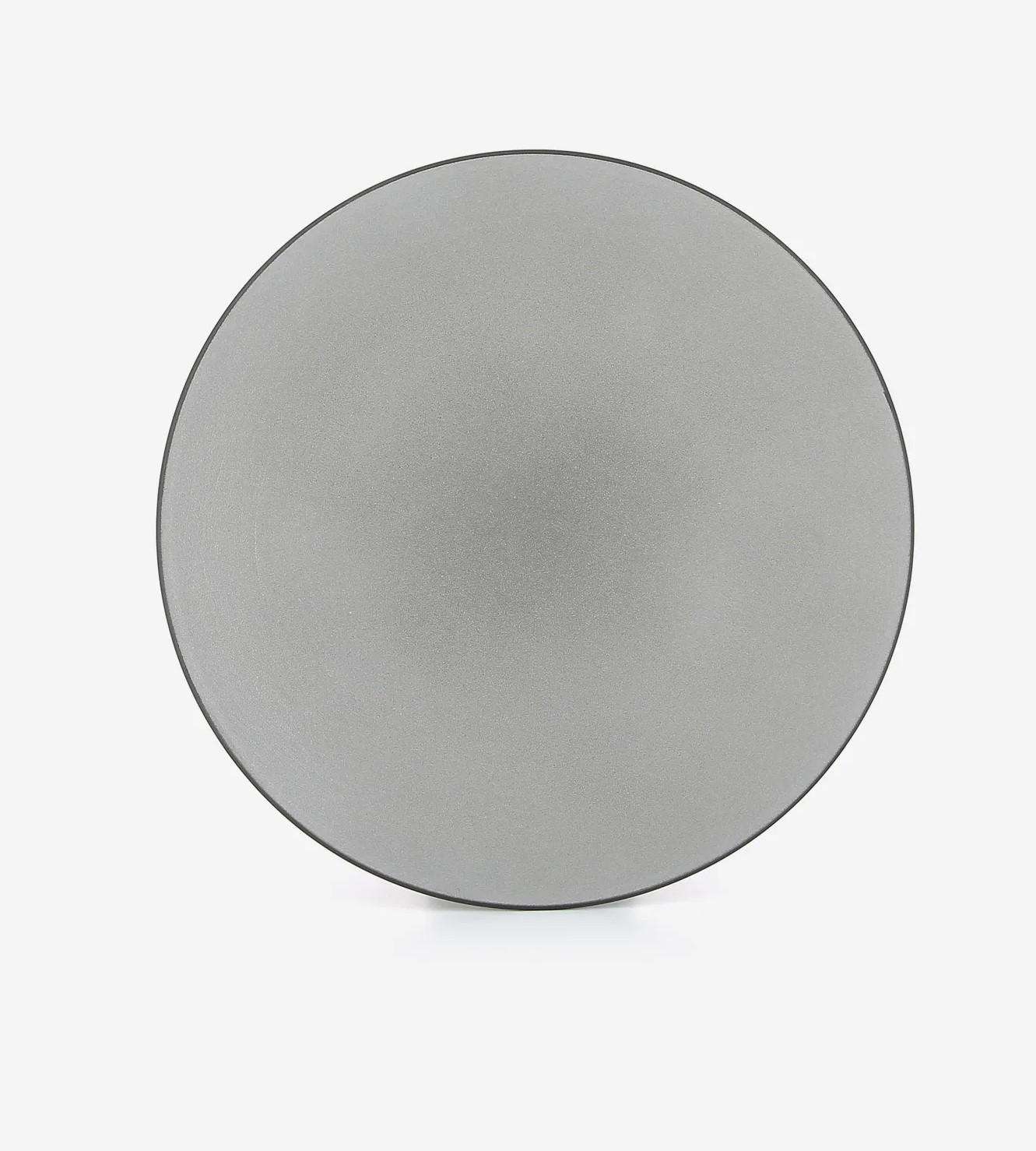 TELLER FLACH EQUINOXE 24 cm Pfeffer - Hellgrau, Keramik (24cm) - Revol Porcelaine France