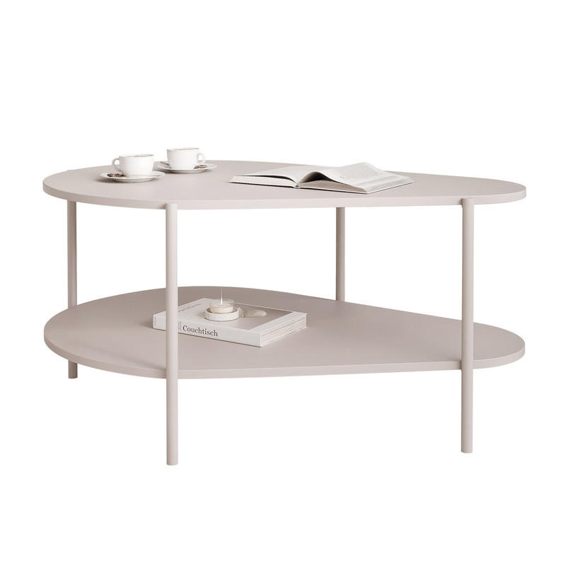 COUCHTISCH LORIEN 90/65/45 cm Rechteckig, Kaschmir - Kaschmir, Holzwerkstoff/Metall (65/90/45cm) - Idohome