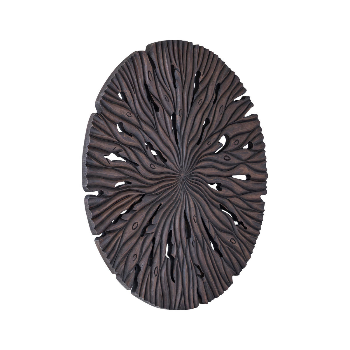 WANDPANEEL Bonte Braun 90/2.5/90cm - Braun, Holz (2.5/90/90cm) - PTMD Collection
