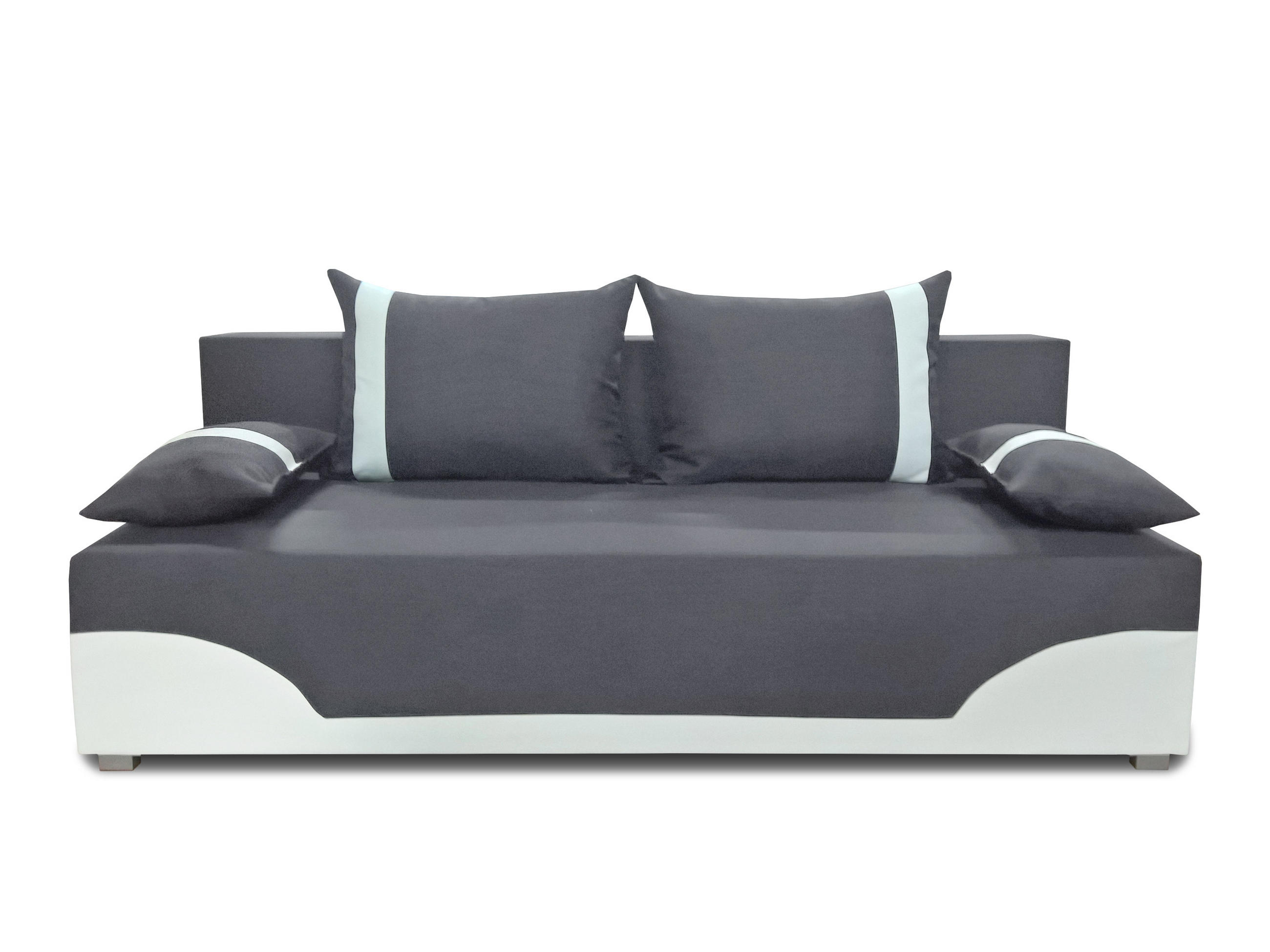SCHLAFSOFA Dario - Silberfarben/Grau, Holz/Kunststoff (200/83/83cm)
