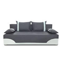 SCHLAFSOFA Dario - Silberfarben/Grau, Holz/Kunststoff (200/83/83cm)