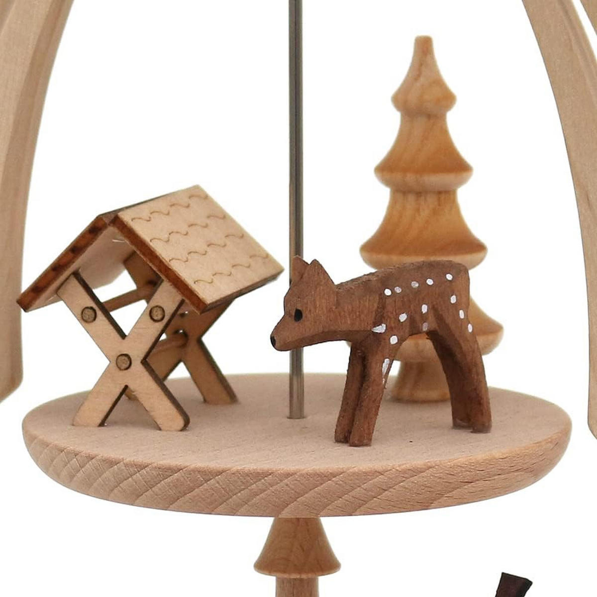 PYRAMIDE Vogelfütterung 20/24/35 cm - Multicolor, Holz (0.1/35/0.1cm) - Dekoteam24