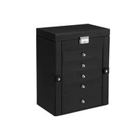 SCHMUCKKASTEN - Schwarz, Holzwerkstoff (15.5/26cm) - Hansiro