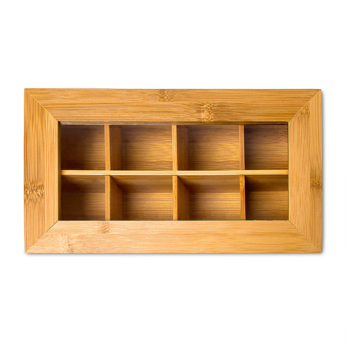 TEEBOX - Hellbraun, Holz/Kunststoff (28/9/16cm) - Relaxdays