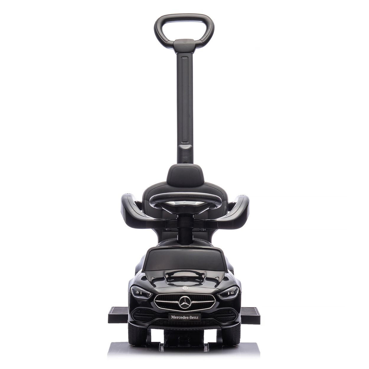 RUTSCHER Mercedes Benz C-Klasse schwarz Stauraum Fußstütze Schiebegriff Hupe - Schwarz, Kunststoff (84/40/83cm) - Chipolino