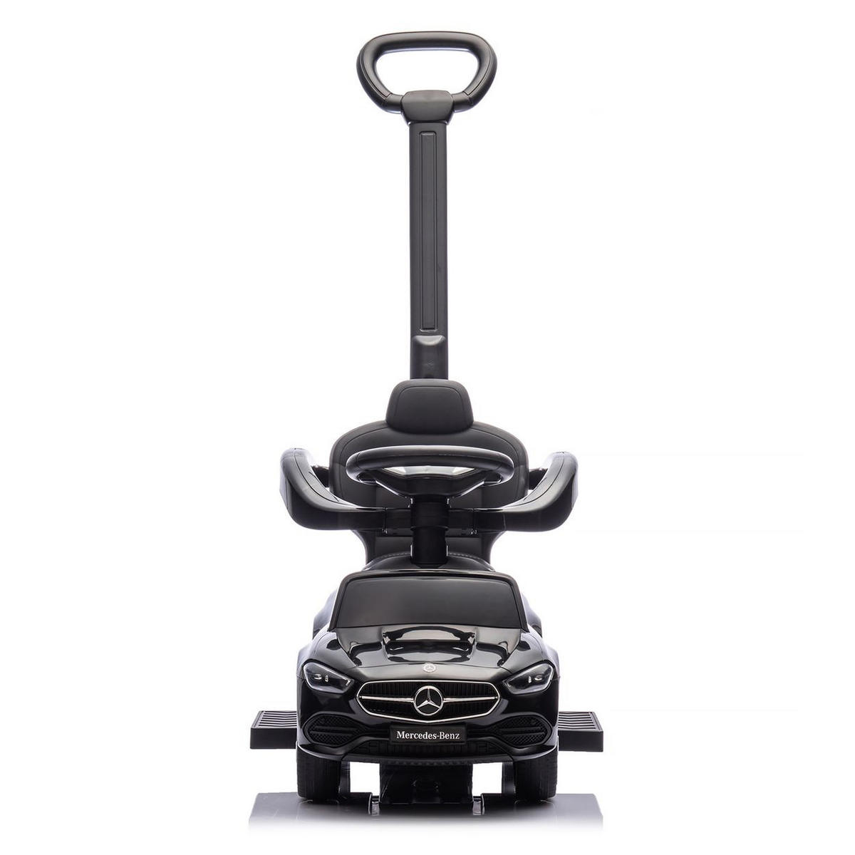 RUTSCHER Mercedes Benz C-Klasse schwarz Stauraum Fußstütze Schiebegriff Hupe - Schwarz, Kunststoff (84/40/83cm) - Chipolino