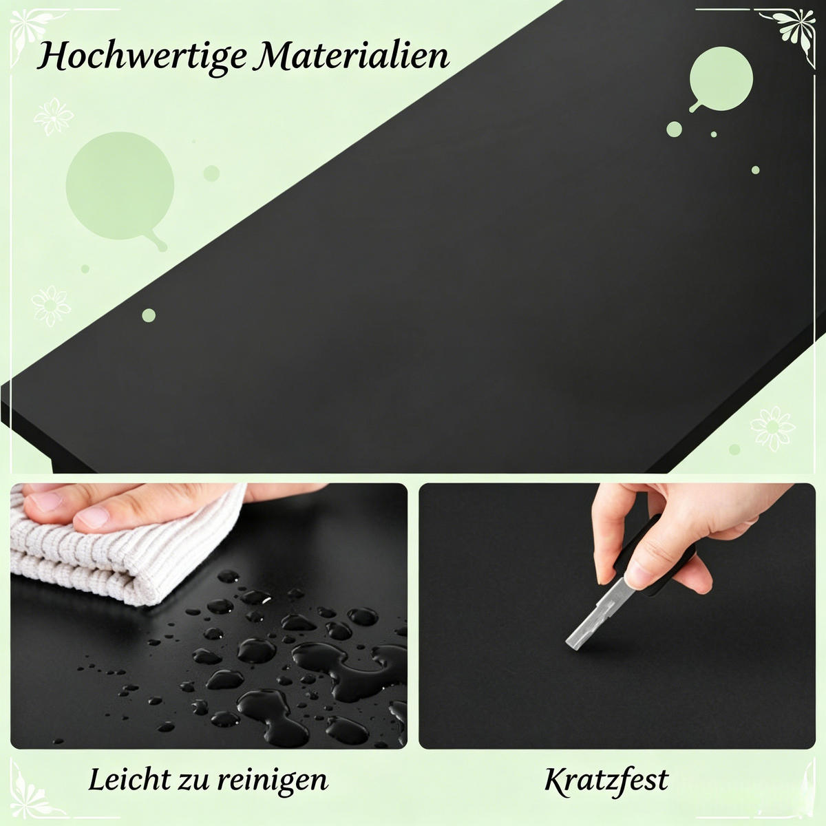 BARTISCH DE-37238 mit verstärktem Metallrahmen Schwarz - Schwarz, Metall (140/40/100cm) - ComfortXL