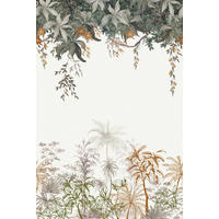 VLIESTAPETE Utan, Dschungel 2 x 3 m, grün - Dunkelgrün/Grün, Papier (200/200cm) - Lilipinso