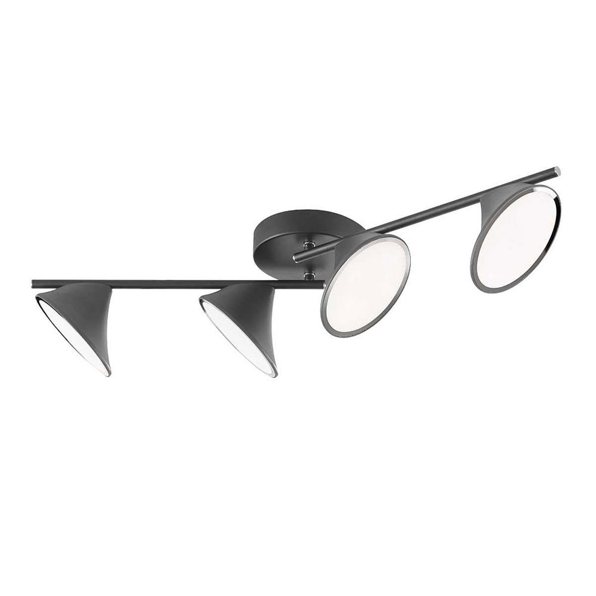LED DECKENLEUCHTE Metall Schwarz - Schwarz, Metall (83/14/17.5cm) - Wofi