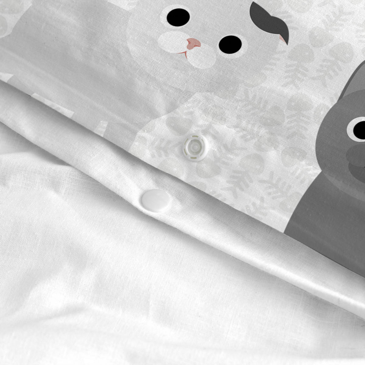 BETTBEZUG 2er-Set teiliges cats 115x145 cm (kinderbett) mehrfarbig - Multicolor, Textil (115/145cm) - Happy Friday
