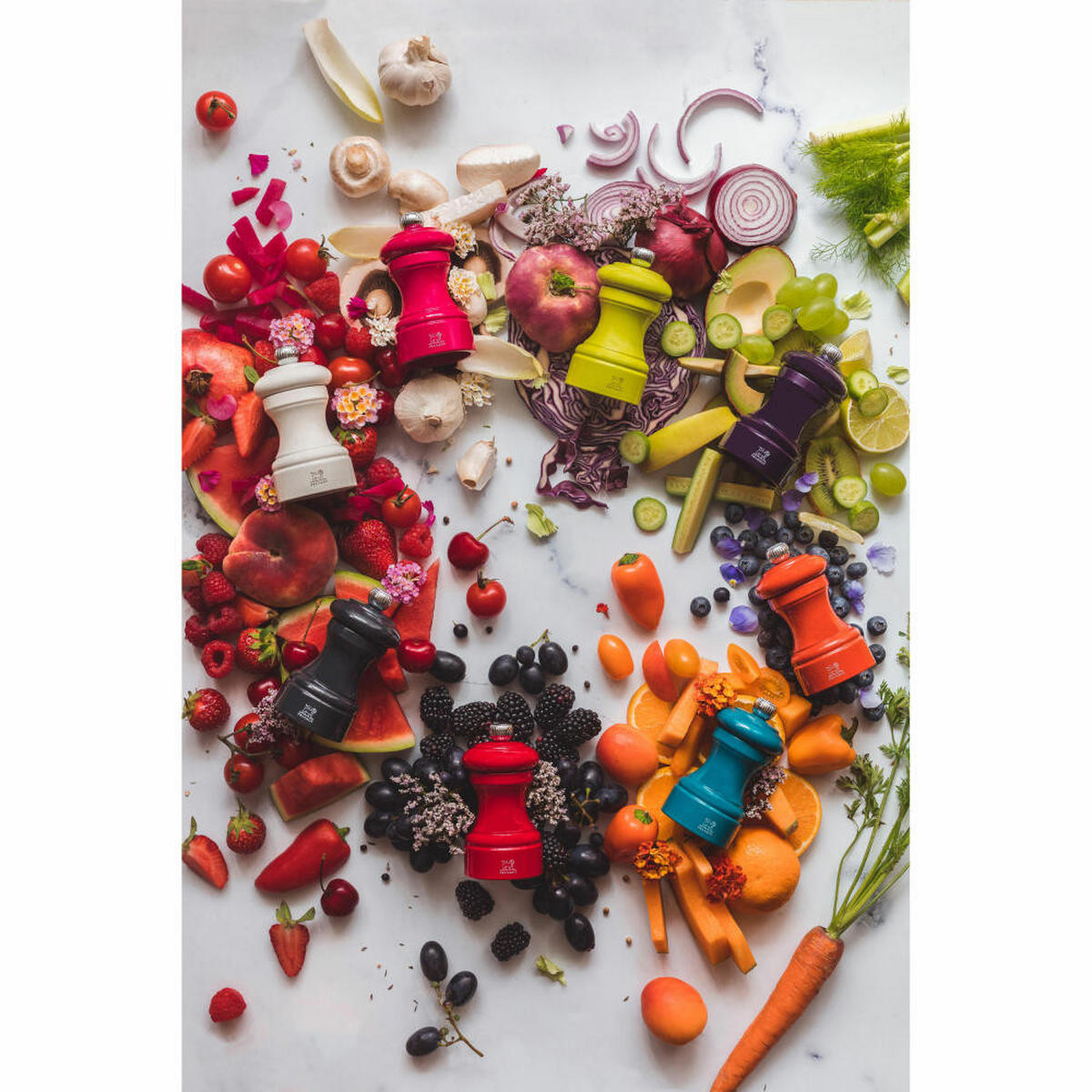 SALZMÜHLE Bistro 10cm Buchenholz Ecru Stahlmahlwerk - Weiß, Holz (5.3/10/5.3cm) - PEUGEOT