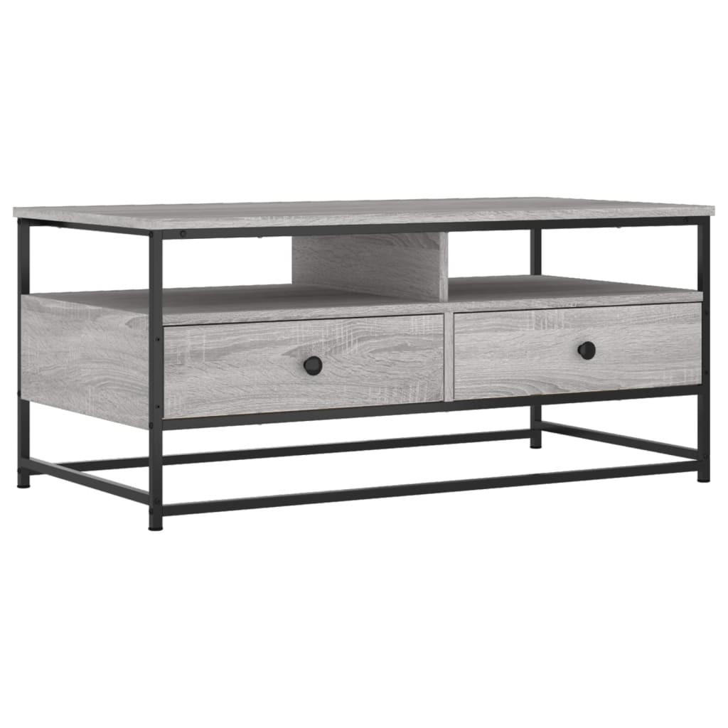 furnicato Couchtisch Grau 100x45x51 cm
