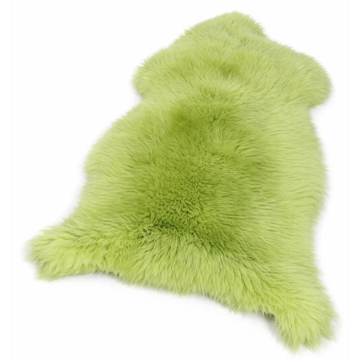 LAMMFELL Öko bunt gefärbt weich Fell Teppich Grünapfel ca. 90 cm - Grün, Fell (50/90cm) - Provellus