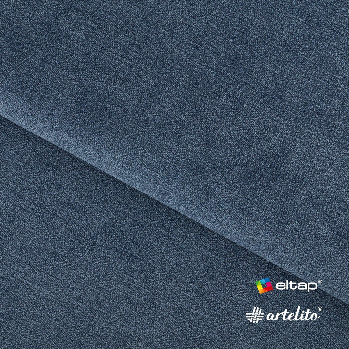 WOHNLANDSCHAFT mit Schlaffunktion und Bettkasten - Chromfarben/Dunkelblau, Textil/Metall (354/92/202cm) - Eltap