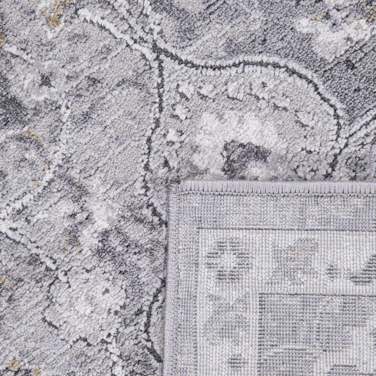 KURZFLORTEPPICH 80/150 cm Calabria 582 - Grau, Kunststoff (80/150cm) - Paco Home