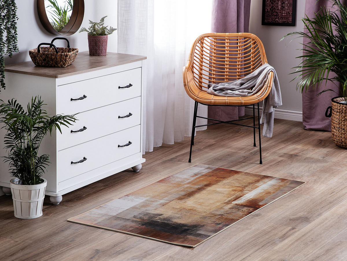 KURZFLOR-TEPPICH Trabzon 150/80 cm - Multicolor, Kunststoff (80/150cm) - Beliani