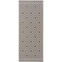 OUTDOORTEPPICH Metro Schwarz/Weiß 80x200 cm - Schwarz, Textil (80/200cm) - benuta Nest