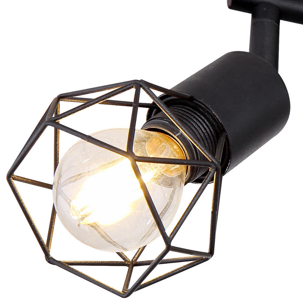 LED DECKENLEUCHTE Spotleiste Schwarz - Schwarz, Metall (60/8/19.5cm) - Globo Lighting