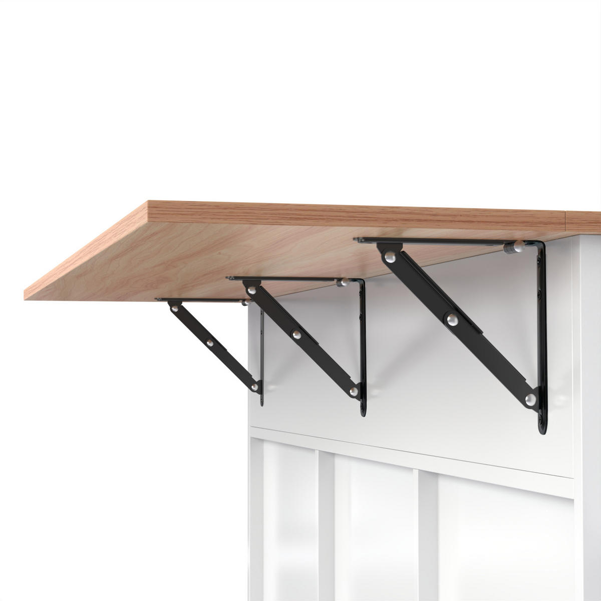 KÜCHENINSEL 129x71x91.5cm Weiß mit Ausziehplatte, Schubladen & Rollen/Füßen - Weiß, Holzwerkstoff (129/91.5/71cm) - Modfu