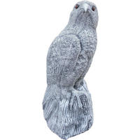 STEINFIGUR Falke, frostfest, massiver Steinguss - Grau, Stein (22/40/22cm) - stoneandstyle