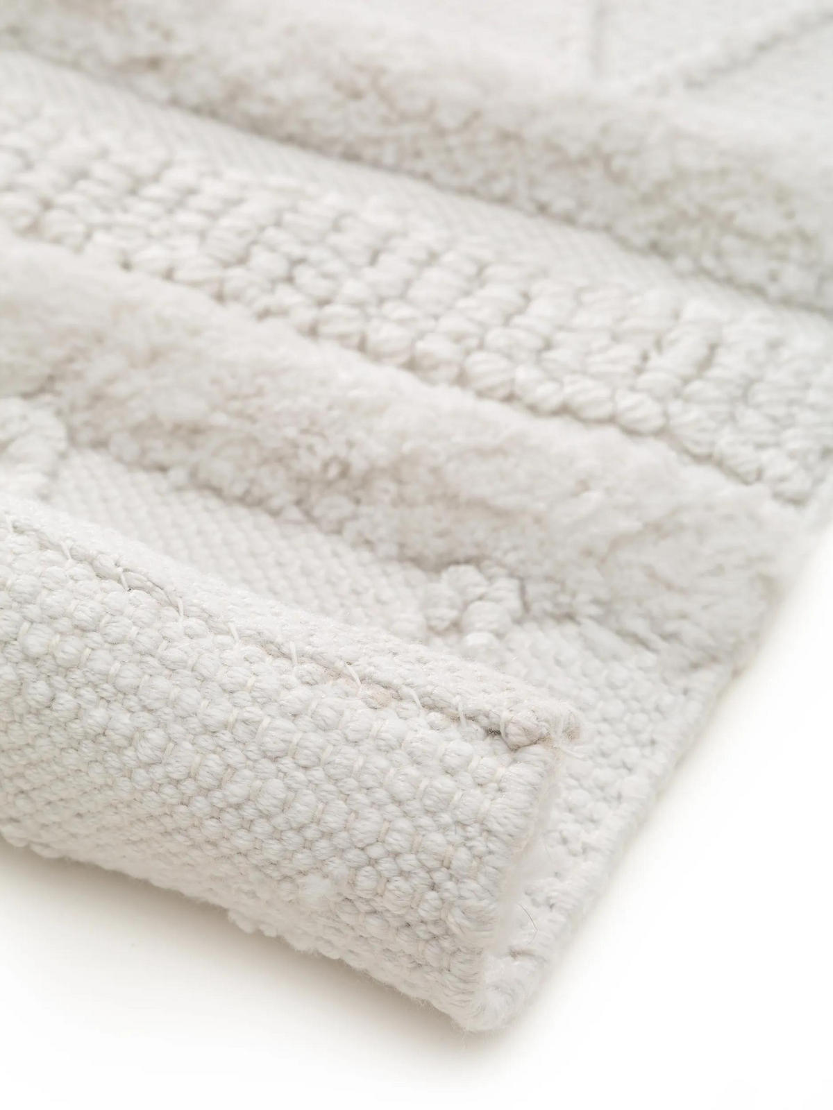 TEPPICH aus recyceltem Material Toni Ivory 80x150 cm - Creme, Textil (80/150cm) - benuta Pure