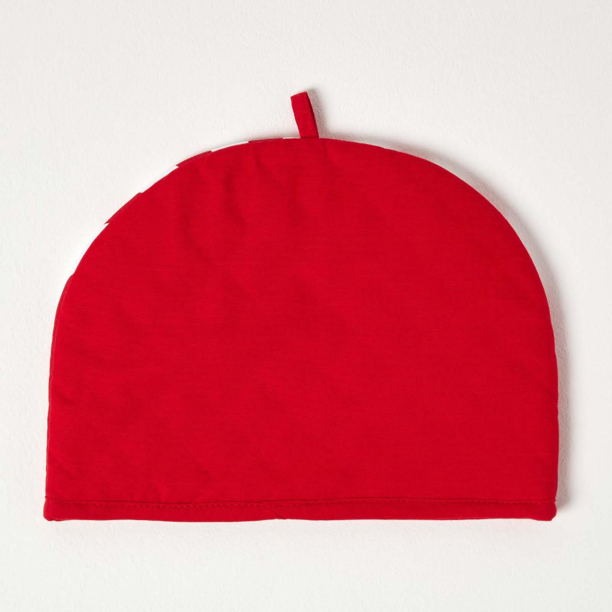 TEA COSY – Stoff-Teewärmer Streifen - Rot, Textil (36/24/36cm) - Homescapes