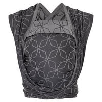 BABYTRAGETUCH Gewebtes Tragetuch kbA - Anthrazit/Hellgrau, Textil (70/0.1/540cm) - Hoppediz