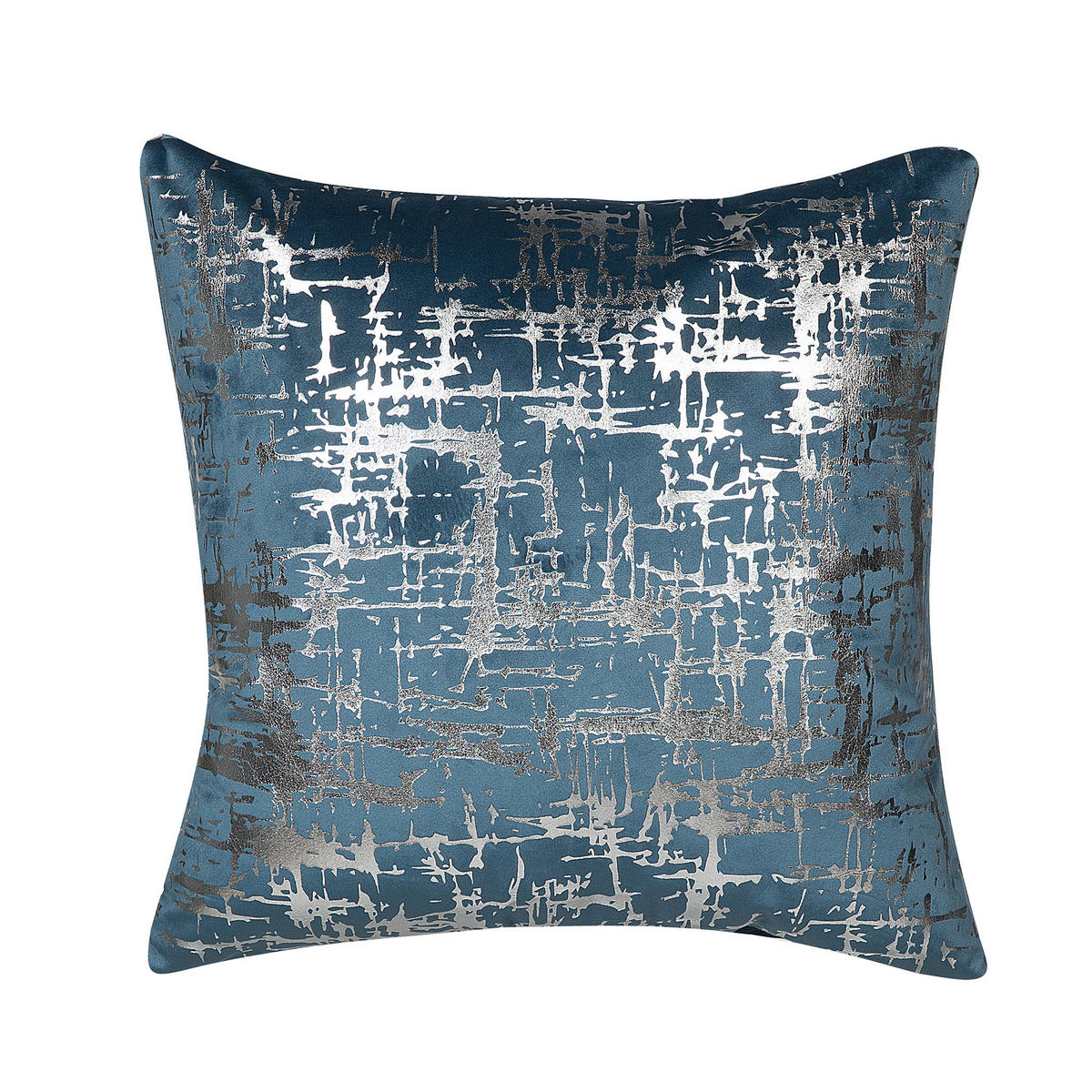 DEKOKISSEN 2er-Set Blau 45/45 cm Gardenia - Blau, Textil (45/45cm) - Beliani
