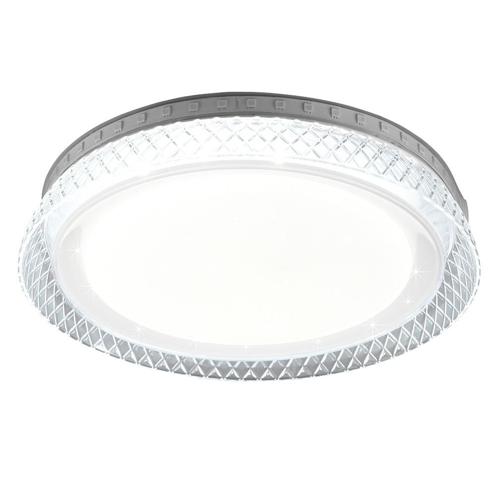 LED DECKENLEUCHTE Kunststoff Weiß - Weiß, Kunststoff (28/28/5cm)