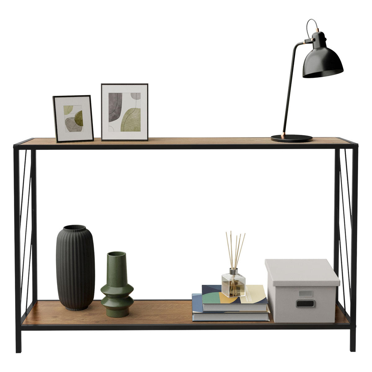 KONSOLENTISCH - Braun, Metall (120/33.5/75cm) - ML-DESIGN