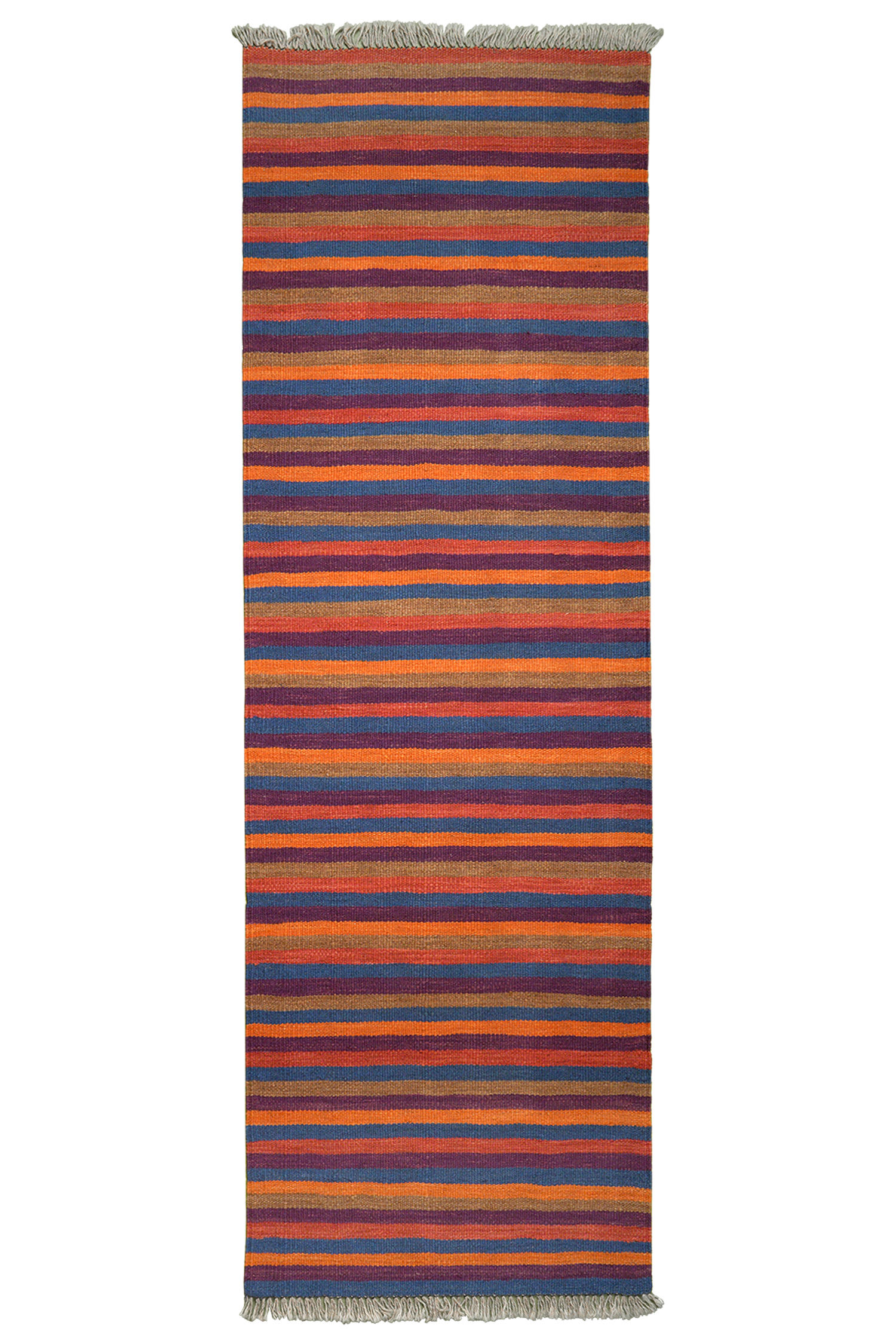 LÄUFER Gashgai Kelim Bunt 196/64 cm Schurwolle - Multicolor, Textil (64/196cm) - Looma