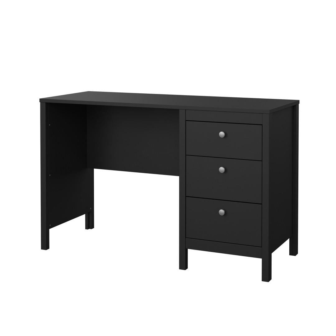 SCHREIBTISCH, Madrid, Schwarz, Holzwerkstoff / Metall, 121 x 48 x 77 cm - Schwarz, Holzwerkstoff/Metall (48/121/77cm) - ebuy24