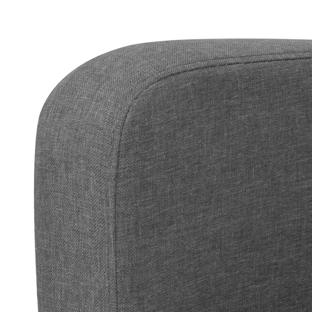 2-SITZER-SOFA Williams - Grau, Textil (135/76/65cm) - Nettlife