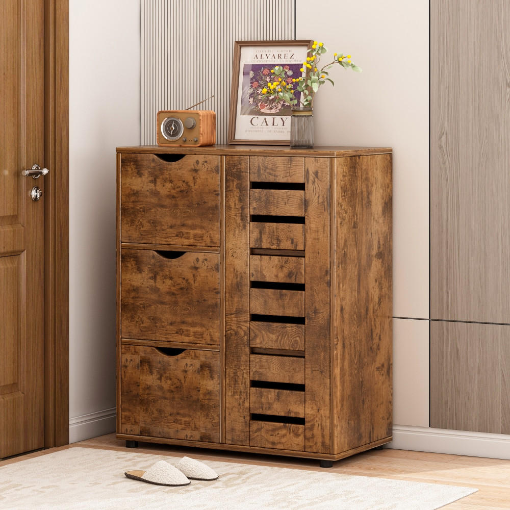 KOMMODE, braun 60/30/80cm - Braun, Holzwerkstoff (60/80/30cm)