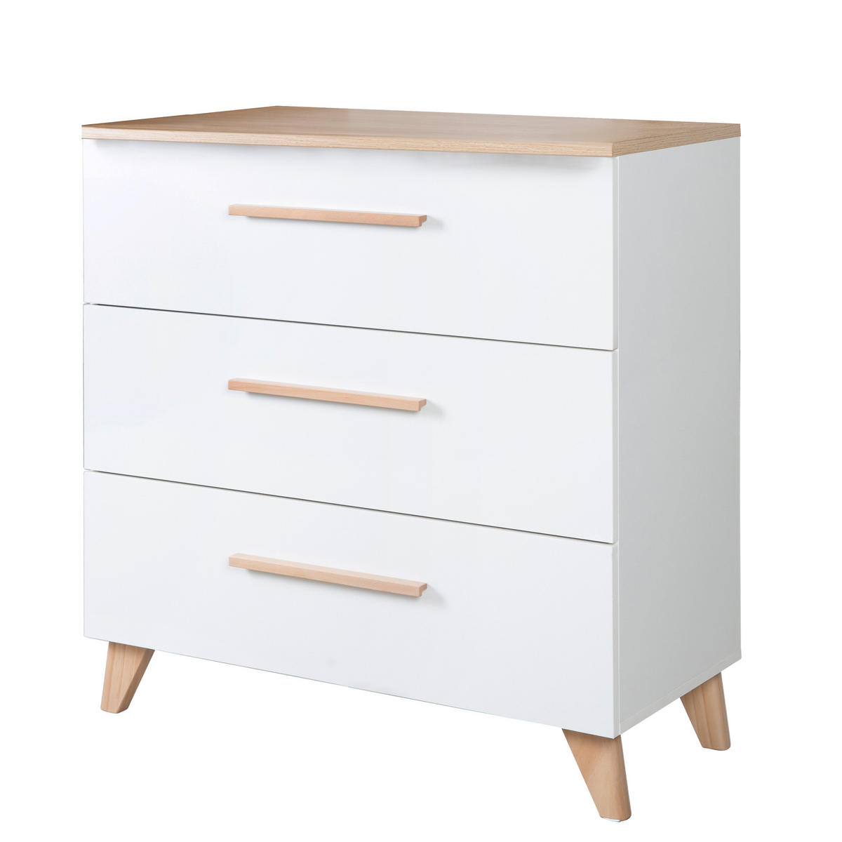 BABYZIMMER Leon 2-teilig I - Weiß, Holz (1/1/1cm) - Roba
