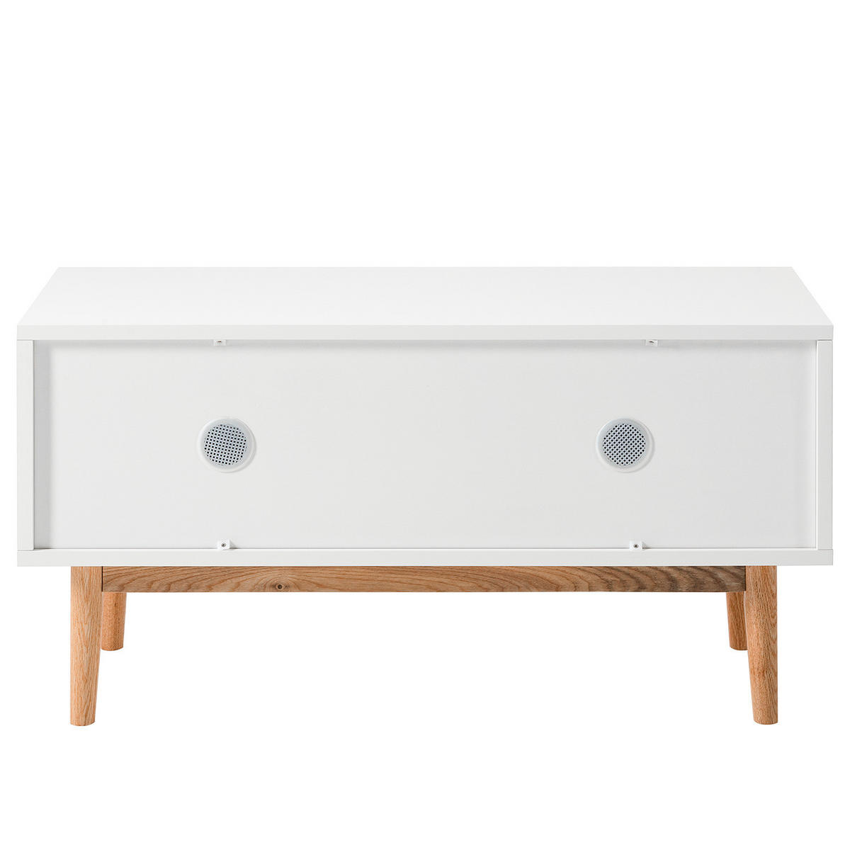 GARDEROBENBANK - Eichefarben/Weiß, Holzwerkstoff (95/49/40cm) - home24