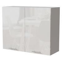 KÜCHENHÄNGESCHRANK Essen W3/90 Weiß Hochglanz / Weiß Matt 90 / 32,5 / 72cm - Weiß Hochglanz/Weiß, Holz/Holzwerkstoff (90/72/32.5cm) - Feldmann-Wohnen