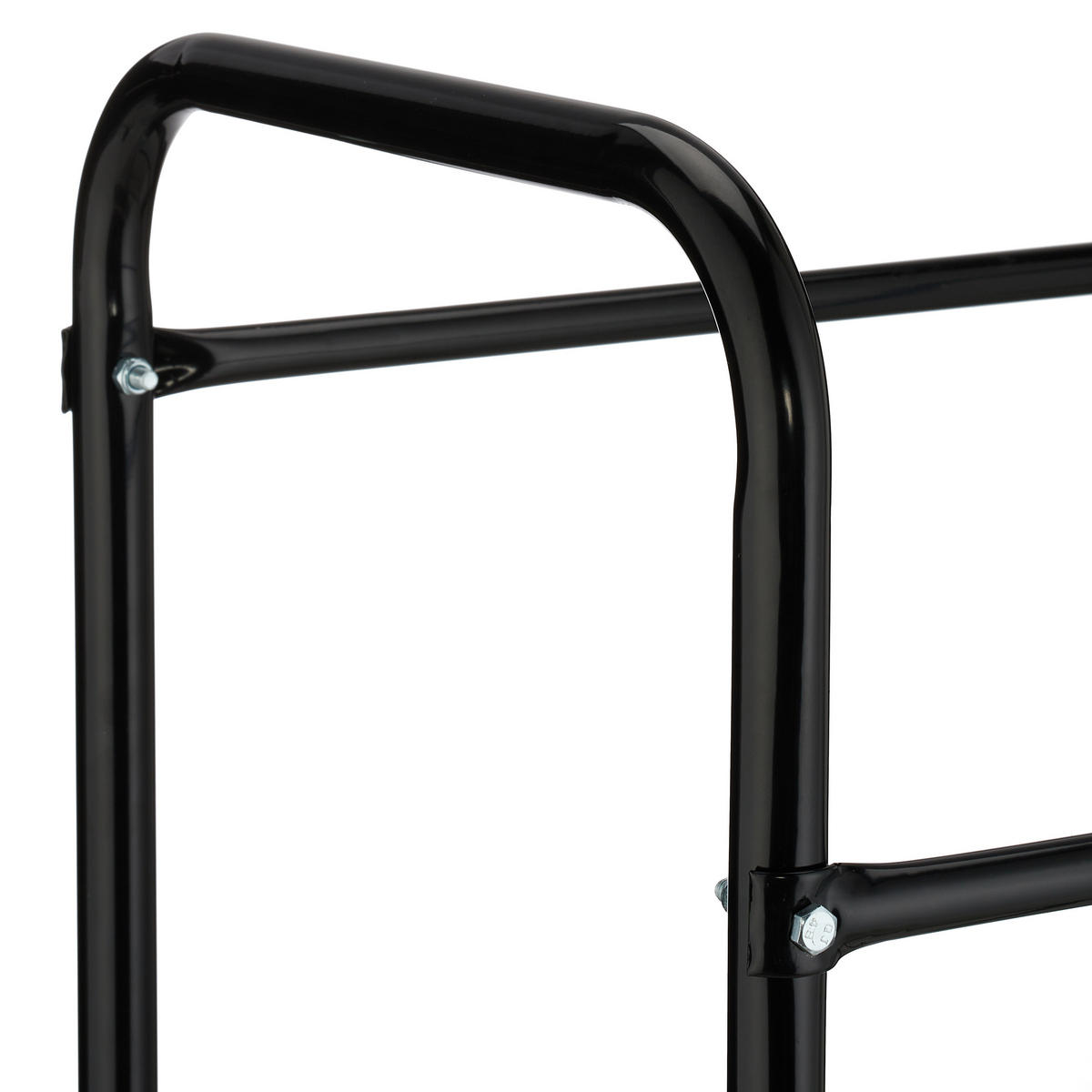 GETRÄNKEKISTENREGAL - Schwarz, Metall (50/116/34cm) - Relaxdays